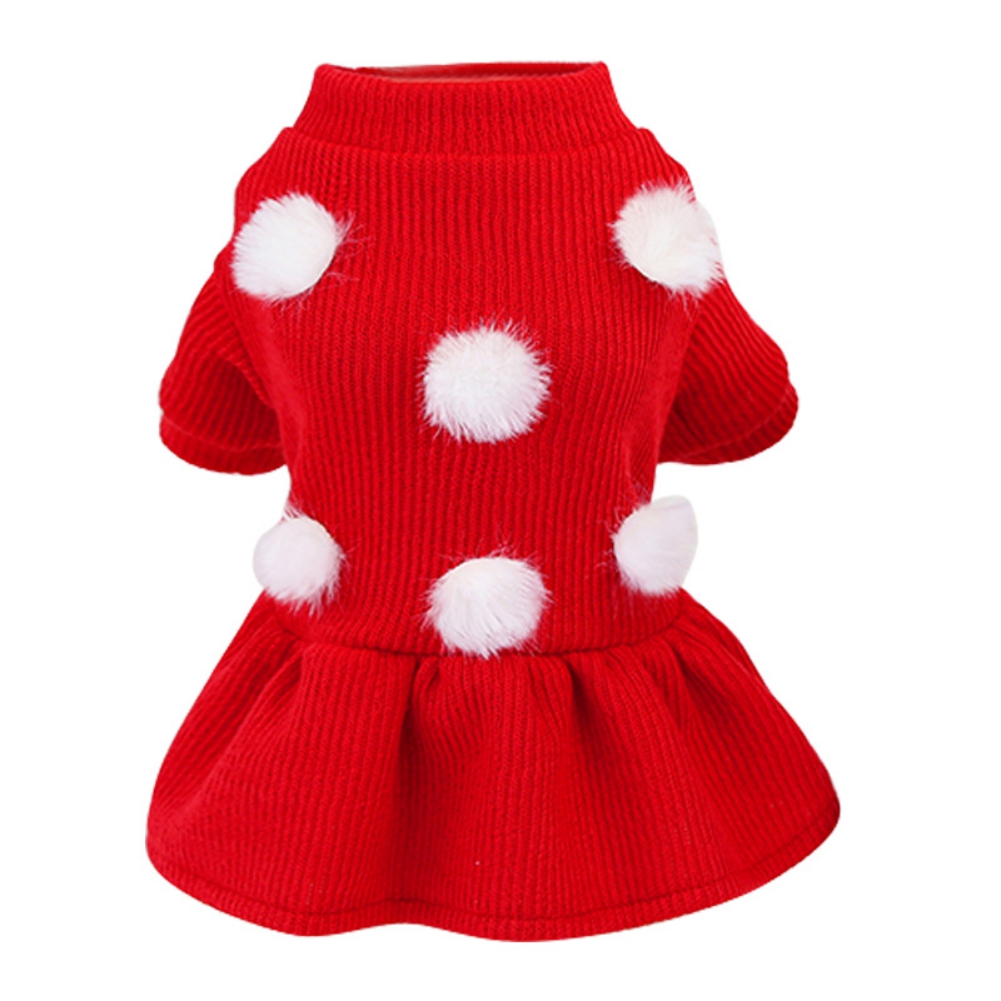 Wisremt Pet Autumn And Winter Sweater Small And Medium Dogs Girls Warm Dress - image 1 of 6