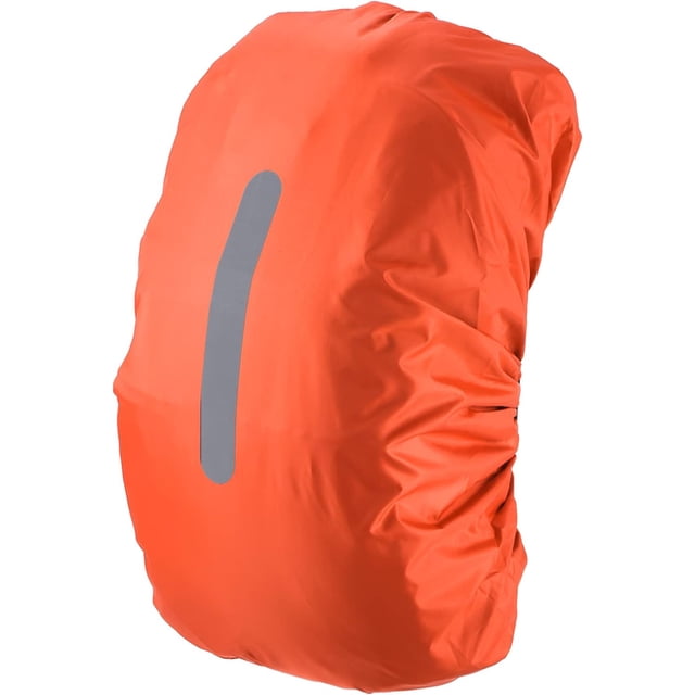 Waterproof Backpack Rain Cover, Non-Slip Cover with Vertical Reflective Strap Stay Dry for Hiking, Camping, Hunting