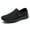 BLACK-NUBUCK, variant on Women's Chunky Low Heels Sandals Ankle Strap Wedding Shoes