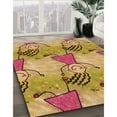 thumbnail image 3 of Ahgly Company Machine Washable Indoor Rectangle Transitional Beer Orange Area Rugs, 5' x 8', 3 of 7