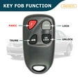 thumbnail image 3 of AKS KEYS New Replacement for Mazda 2003 - 2005 Keyless Entry Remote Fob 4B FCC# KPU41805, 3 of 5