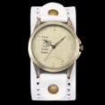 thumbnail image 3 of MAYUJIAA Montre Mode Rétro Tour Eiffel Cadran Hommes Femmes Rond Cuir PU Quartz (Blanc) SS311-68133, 3 of 3