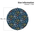 thumbnail image 2 of Vsdgher Bicycle Colorful Print Leather Coasters for Drinks, Durable Drink Coasters 4 Set for Tabletop Protection, Luxurious Home Décor and Housewarming Gift-Round Shape, 2 of 6