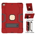 thumbnail image 4 of FIEWESEY For New iPad 10.2 Case 2021,Hybrid Shockproof Rugged Anti-Impact Drop With Stand Protection Case for Apple iPad 10.2 inch Tablet 7th/8th/9th Generation 2019/2020/2021 Released(Red/Black), 4 of 6