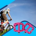 thumbnail image 2 of Ztto 1 par de bicicletas Pedal plano antideslizante Color Sólido Ciclismo al aire libre Pedales de Montaña Pedales Ciclo Piezas Componente Ajuste Púrpura seitruly OD002861-04B, 2 of 7
