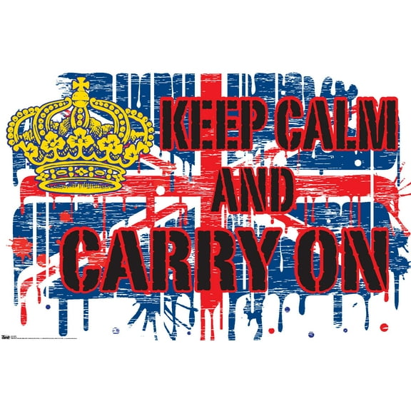 Keep Calm Wall Poster, 22.375" x 34"