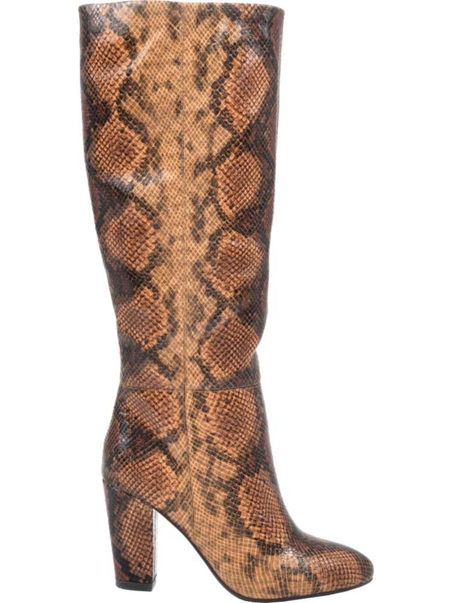 Walter Van Beirendonck Hyper Glam 75mm Snake-Print Boots - Brown