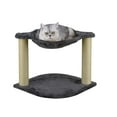 thumbnail image 2 of 18" Tall Cat Tree Tower with Cat Condos - Large Cat Tree - Cat Tower for Indoor Cats - Play Scratch Hide Climb Activity Furniture with Toy - Gray and Beige, 2 of 5