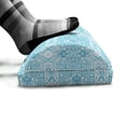 thumbnail image 5 of Aztec Foot Rest, Monochrome Style Bohemian Design of Squares Streaks Triangles, Non-Slip Backing Adjustable Ergonomic Memory Foam Leg Support for Office, Sea Blue Pale Sky Blue, by Ambesonne, 5 of 5