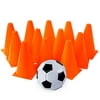 Carnival Games - Relay Races - Party Games for Kids - Prizes by Tigerdoe (12 Pack Cones with Soccer Ball)