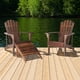 thumbnail image 4 of Zimtown Silla Adirondack Sillón de Madera para Patio, Césped, Jardín, Porche, Balcón, Color Carbonizado, 4 of 11