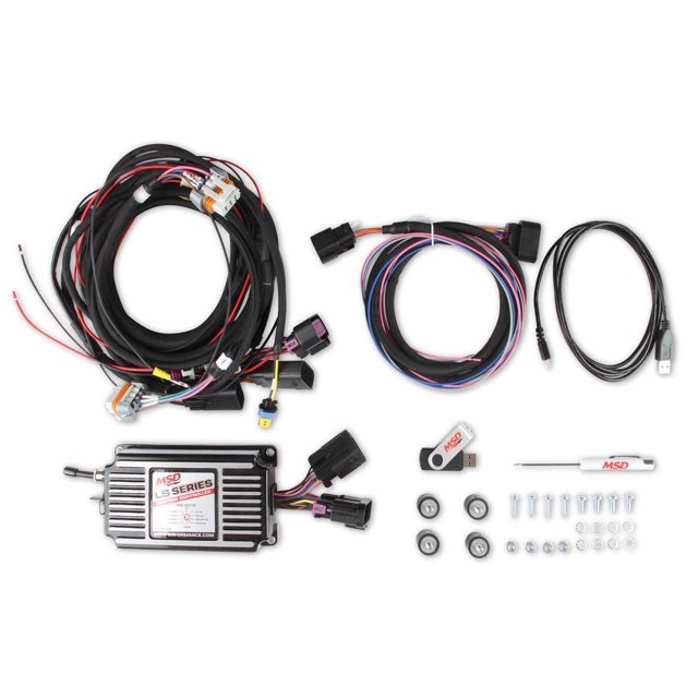 MSD Ignition Module de Contrôle d'Allumage 60143 6 Series; Street/Drag Racing/Circle Track; Numérique; avec Limiteur de Vitesse Réglable; Décharge à Étincelle Unique; avec Retardateur de Suralimentation; Minuterie de Cylindre Individuel