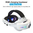 thumbnail image 4 of Correa para la cabeza VR ajustable RGB, banda para la cabeza VR recargable de 8000mAh para Meta Quest 3, 4 of 5