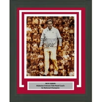 Framed Autographed/Signed Nick Saban Alabama Crimson Tide 16x20 College Football Photo PSA/DNA COA