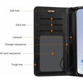 thumbnail image 3 of Xpression Case for Samsung Galaxy S21 (6.2") Wallet PU Leather Pouch with Card Slots ID Money Pocket, Stand & Strap Flip Dual Layers Phone Cover [Black], 3 of 8
