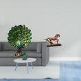 thumbnail image 2 of Figura de escritorio,Estatua de pavo real en estante,escritorio,decoración del hogar,Figura de caballo,Figura coleccionable de caballo en miniatura,Adorno de caballo de resina,estatua de, 2 of 8