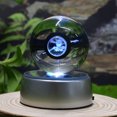 thumbnail image 1 of Pokemon Elf Ball 3D Carved Crystal Ball Pokemon Cartoon Game Night Light Creative Gift, 1 of 3