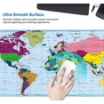 thumbnail image 3 of Gaming Large Mouse Pad for Desk 35.4“ x 15.7 ", Big Size Modern World Map Mouse Pads, Long Non-Slip Rubber Base Computer Mousepad for Full Desk Mat, 3 of 5