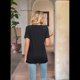 thumbnail image 4 of Blusas de Verano para Mujer, Camisas de Corta, Conjuntos Casuales de Negocios, Ropa de Moda para Vacaciones en la Playa 2025, Negro XXL, 4 of 6