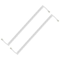 Uxcell 2 Pack Phone Cord for Landline, 6.6 Feet(Coiled 1.3 Feet) RJ9/RJ10 4P4C Landline Handset Cord Universal Telephone Phone Cable for Telephone Handset Accessory, White