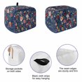thumbnail image 5 of Navy Blue Floral Toaster Cover 2 Slice, Spring Farmhouse Botanical Flowers Vintage Dustproof Bakeware Oven Protector with Top Hook, Waterproof Small Kitchen Appliance Toasters Dust Cover, 12"x7.5"x8", 5 of 9