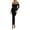 Black, variant on PRETTYGARDEN Womens Fall Long Sleeve Maxi Dress Off Shoulder Mesh Ruched Bodycon Trendy Long Wedding Guest Dresses
