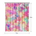 thumbnail image 5 of Colorful Tie Dye Pattern Shower Curtain 72"x84" ,Bathroom Decorative Shower Curtains Set with 12 Hooks,Modern Waterproof Washable Shower Curtain, 5 of 6