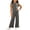 Dark Gray, variant on THDHVS Girls Fall Outfits,Girls Ribbed Sleeveless Round Neck Top Wide Leg Pants Summer Stretchy Casual 2 Piece Set,Toddler Girl Outfits Dark Gray 7-10 Years