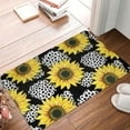 thumbnail image 5 of XMXT Non-Slip Polyester Bathroom Rugs Kitchen Door Mat, Sunflower Realistic Coloring Machine Washable Bath Mats Rug for Kitchen Shower Bathtub Decor, 15.7 x 23.6 inches, 5 of 9