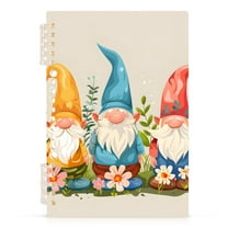 Cute Gnomes with Plants Spiral Journal Notebook College Ruled Notebook 8.3" x 5.7" A5 Lined Thick Paper Page