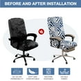 thumbnail image 5 of Y YUNHSOM Elastic Printed Office Computer Chair Cover, Detachable and Washable Dustproof Table and Chair Cushion Protector, 5 of 6