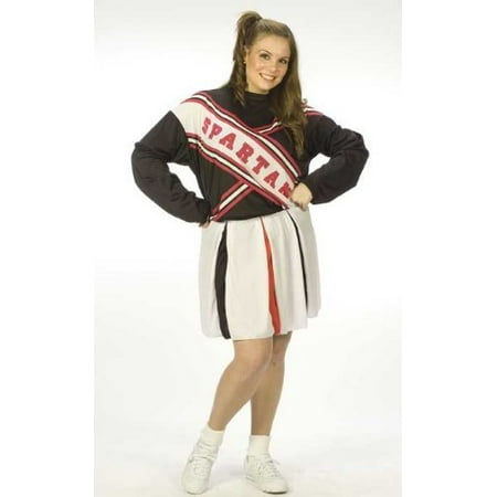 Fun World Women's Plus Size SNL Spartan Cheerleader Costume, Multi, Plus