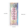 thumbnail image 3 of EIGTHTAIL Delicate French Toe Nail Designs Press on Toenails Perfect for Home and Office, 3 of 19