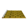 thumbnail image 2 of Ahgly Company Machine Washable Indoor Rectangle Oriental Yellow Industrial Area Rugs, 7' x 9', 2 of 4