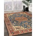 thumbnail image 2 of Ahgly Company Indoor Square Traditional Brown Red Persian Area Rugs, 4' Square, 2 of 6