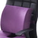 thumbnail image 5 of Juego de cojín de asiento con soporte lumbar de poliéster, cómodo cojín para silla para oficina y hogar, juego de franela, juego combinado de cojín morado y cojín de respaldo., 5 of 5