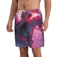 thumbnail image 2 of Pofeuu Astronaut Riding Fiery Horse Prin Men's Swim Trunks Quick Dry Bathing Suit Swimming Board Shorts Mesh Lining Beach Swimwear-Medium, 2 of 6