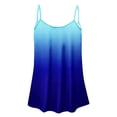 thumbnail image 4 of QUINDOS Womens Tank Tops Workout Summer Blue Fashion Printed Vest Sleeveless Blouse Rond-neck Suspenders Tops Womens Camisoles, 4 of 4
