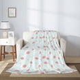 thumbnail image 2 of Sikiie Strawberry Cozy Flannel Fleece Throw Blanket: Lightweight & Thick for All Seasons - Perfect for Women, Men, & Kids"60"x50", 2 of 6