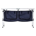 thumbnail image 5 of Camping Kitchen Table, Folding Outdoor Cooking Table, 3 Adjustable Height, Aluminum Lightweight Portable Cook Station with Storage Organizer, Carry Handle, for BBQ Party Picnic RV Travel, Blue, 5 of 8