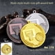 thumbnail image 3 of Juego de medallas de baloncesto de color de oreja de trigo con pintura tridimensional yang puro, juego de medallas pequeñas para competición deportiva infantil, 3 of 3