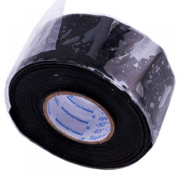 Blaast op Referendum Welke Self Fusing Silicone Tape 1"x10'(3 Meter) /Roll Waterproof Repair Tape for  Emergency Pipe & Plumbing Repair | Electrical Wires Wrap | Seal Radiator  Hose Leaks | (Black) - Walmart.com