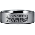 thumbnail image 3 of Tungsten Romans 8:39 Ring, 3 of 7