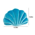 thumbnail image 3 of Seashell Decorative Throw Pillow Velvet Shell Shape 13x10in Soft Plush Insert Washable Multicolor Cute Pillow for Couch Bed Sofa Kids Room Beach Ocean Themed Home Decor, 3 of 5