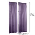 thumbnail image 2 of Elegant Window Curtains 84 Inches Long Light Filtering Rod Pocket Drapes for Living Room and Bedroom Versatile Sheer Panels with Classic Design Decoration, 2 of 6