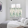 thumbnail image 3 of Green Eucalyptus Leaves Kitchen Curtains Window Panels, Daisy Summer Botanical Farmhouse Insulated Window Treatment Curtain, Grommet Curtains for Bedroom/Living Room/Bathroom, 2 Piece 52"Wx63"L, 3 of 8