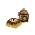 thumbnail image 4 of Engraved Calligraphy Style Minaret Incense Bakhoor Burner - 6 in. Red, 4 of 4