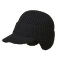 thumbnail image 1 of Visor Hat Windproof All Match Comfortable Ear Protection Knitted Hat for Men, 1 of 10