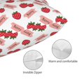 thumbnail image 3 of Kdxio Cotton Pillow Cases Pillowcases,Soft and Breathable Bedroom Pillow Cases-Strawberry, 3 of 8