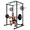 Black, variant on 1200 LBS Black Power Rack, 14.0 SQ.FT Footprint, 14 Hole Adjustable Multi-Functional Squat Rack with Pull-Up Bar and J-Hooks for Home Gym
